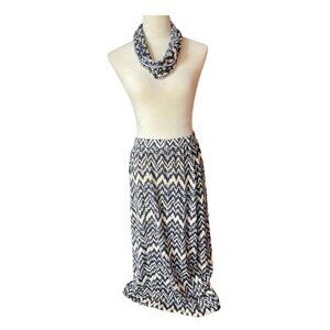 Mix & Co. Skirt and Infinity Scarf (1394-4)